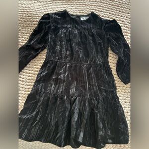 ZARA Kids, Chic, Black Velvet Dress. Perfect condition! Girls size 8.